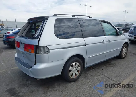 2002 Honda Odyssey Ex-L из США, поврежденный, VIN 2HKRL18982H586329